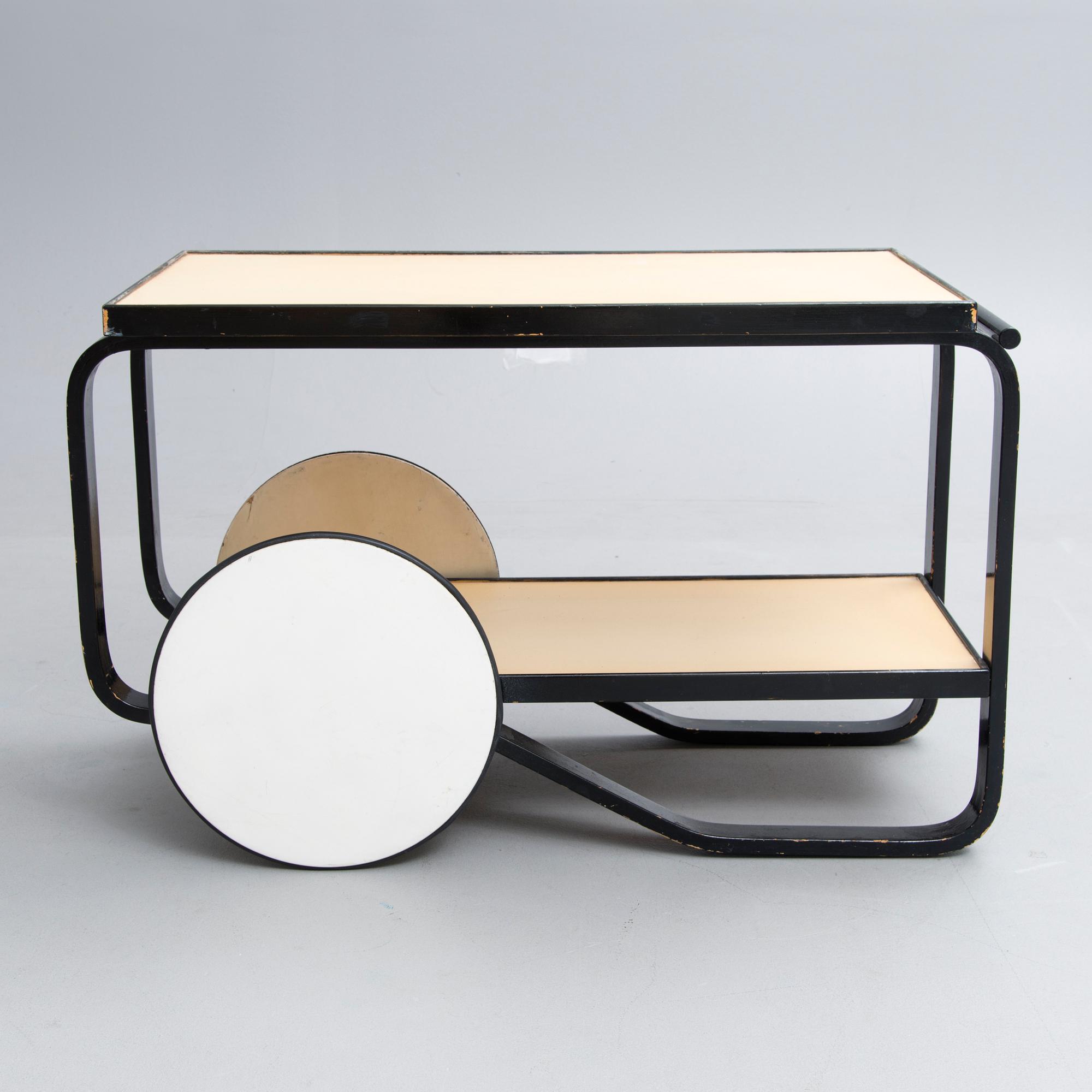 ALVAR AALTO, serveringsvagn, modell 98, Artek 1940-tal.