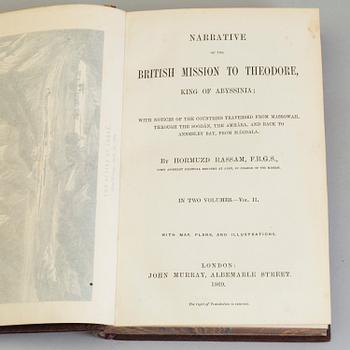 BÖCKER, Reseskildringar m.m. (Afrika, Amerika, Asien), 10 verk, 13 volymer. Ej kollationerade.