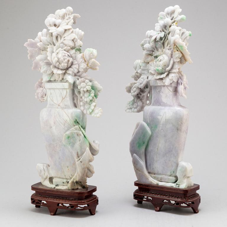 Two Chinese stone sculptures, 20th Century.