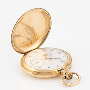 Longines, pocket watch, hunter-case, 52 mm.