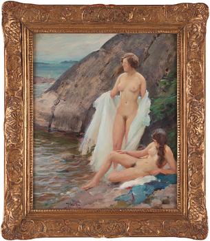 Ivar Kamke, Two women bathing.