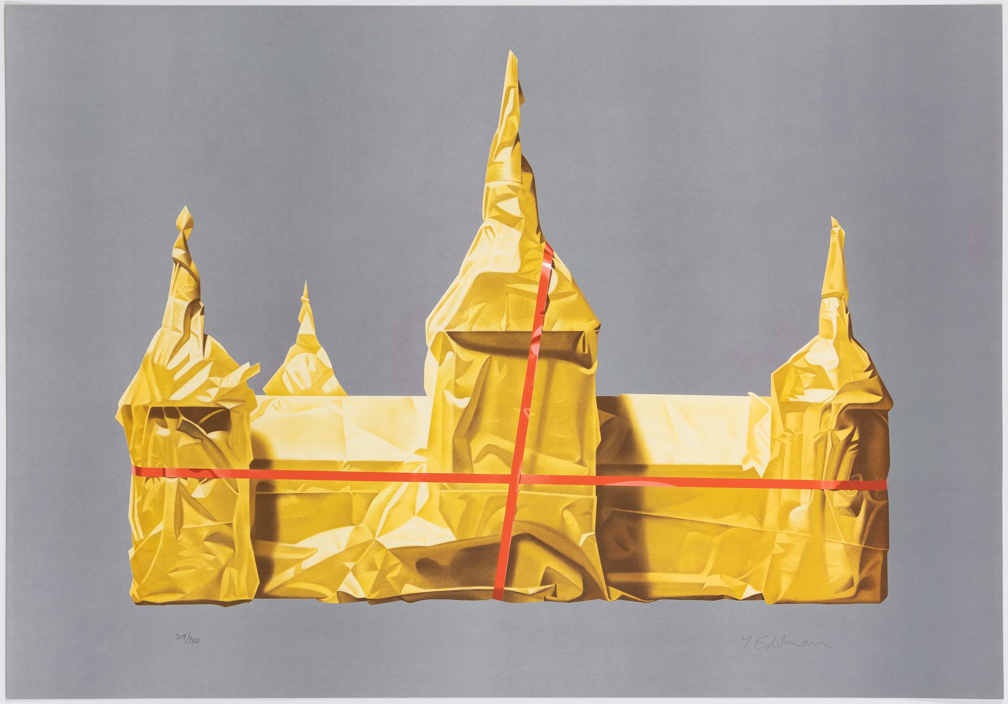 Yrjö Edelmann, "Wrapped castle of Kalmar".