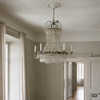 Chandelier, Empire style, 20th century.