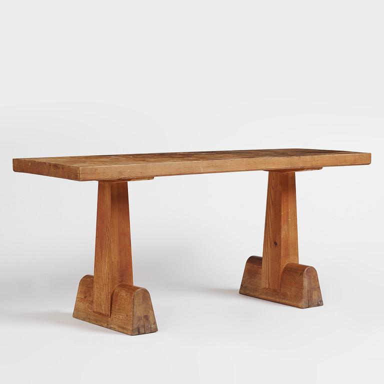 Axel Einar Hjorth, an "Utö" stained pine table, Nordiska Kompaniet 1930s.