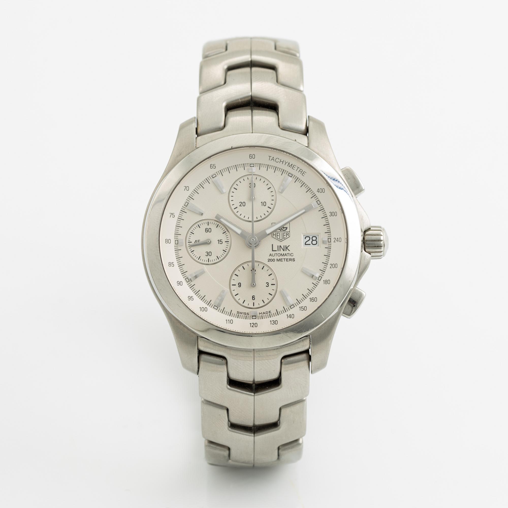 Tag Heuer, Link, kronograf, armbandsur, 42 mm.