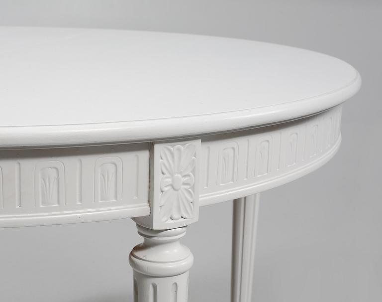 MATSALSGRUPP, 13 delar, gustaviansk stil, 1900-talets andra hälft.