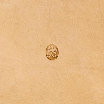 A Russian 14K gold box, 1791.