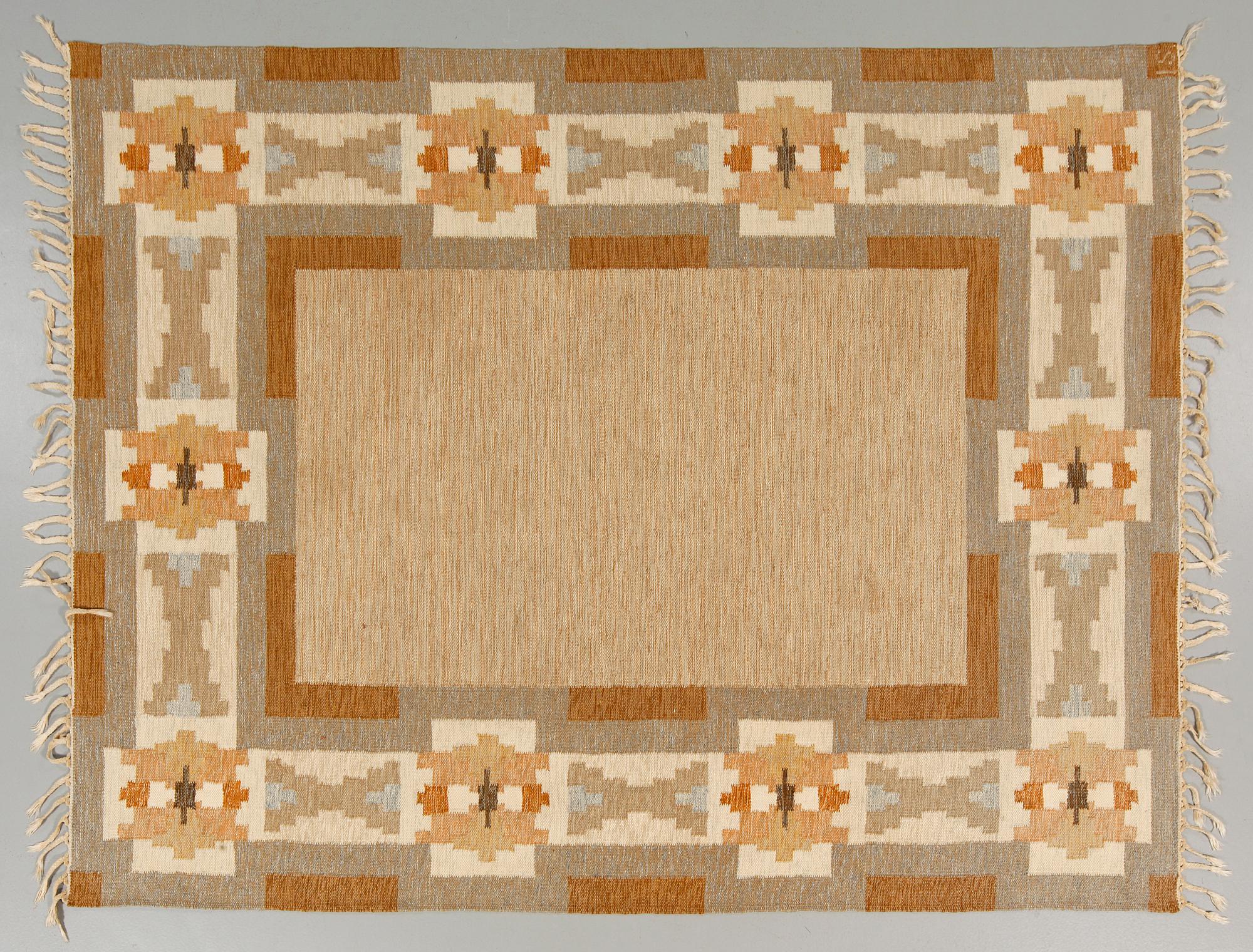 MATTA, rölakan, Ingegerd Silow, monogramsignerad, 1900-talets andra hälft, 240 x 170 cm.