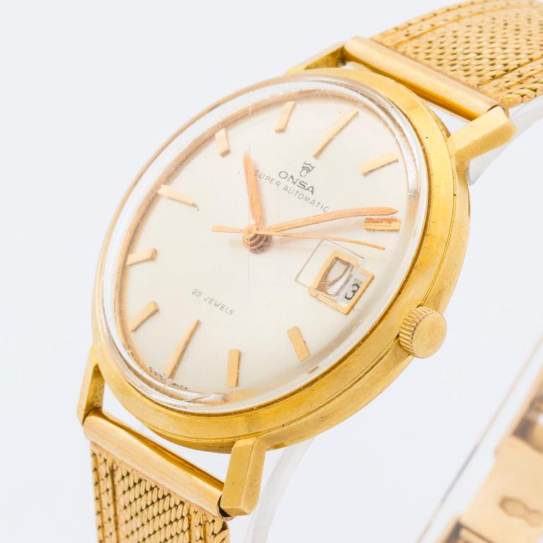 ONSA, Super Automatic, wristwatch, 34 mm,