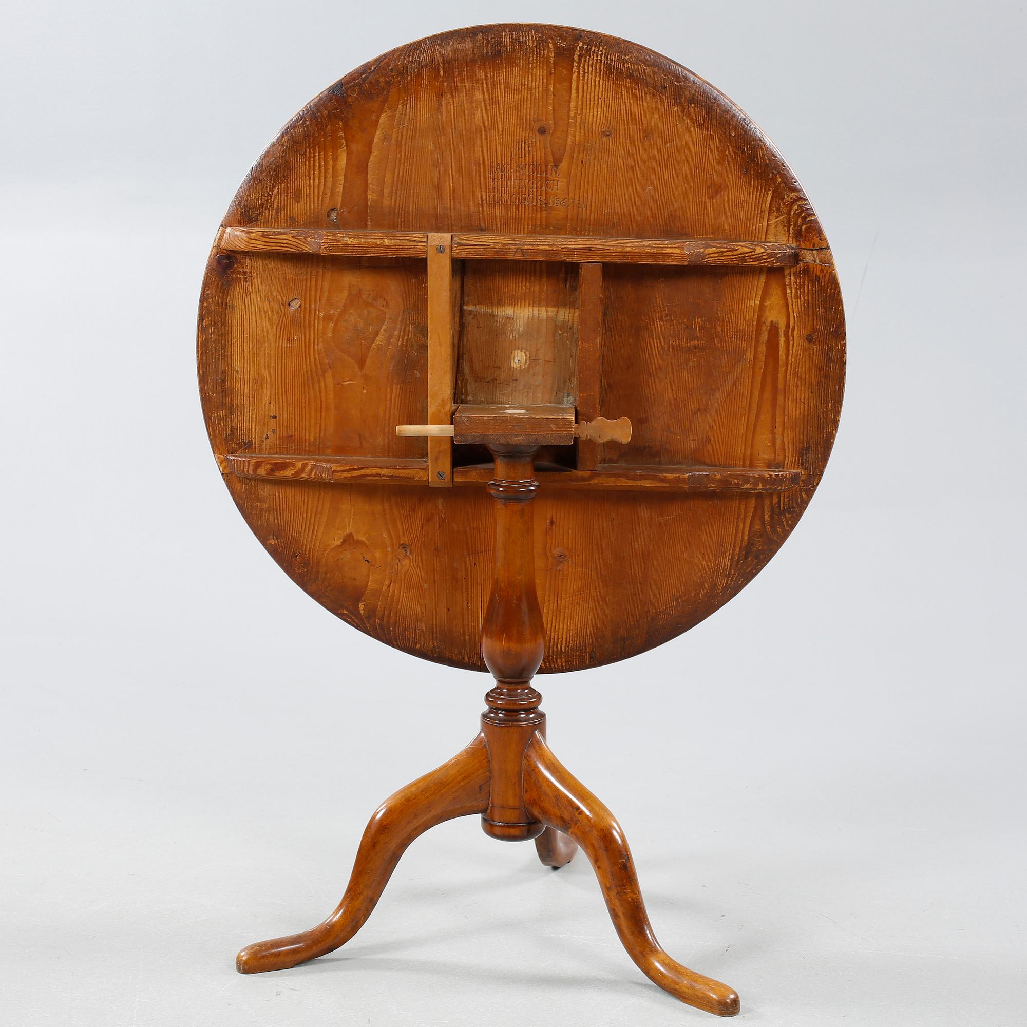 FÄLLBORD, Jacob Sjölin (mästare i Köping och Kungsör 1767-1785).