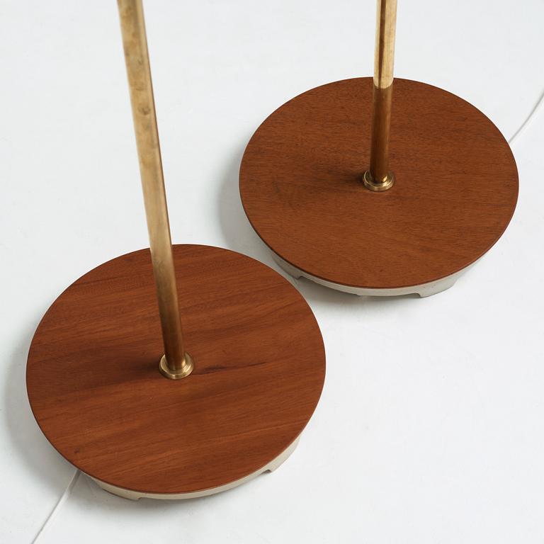 Bertil Brisborg, a pair of floor lamps, "Triva", for Nordiska Kompaniet 1940-50's.