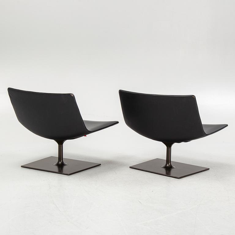 Lievore Altherr Molina, a pair of "Catifa 80" lounge chairs, Arper, Italy.