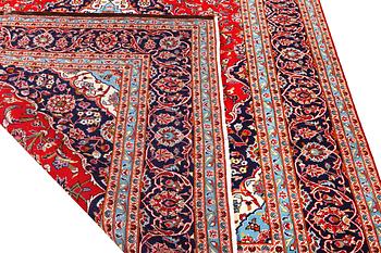 A Keshan carpet, c. 372 x 247 cm.