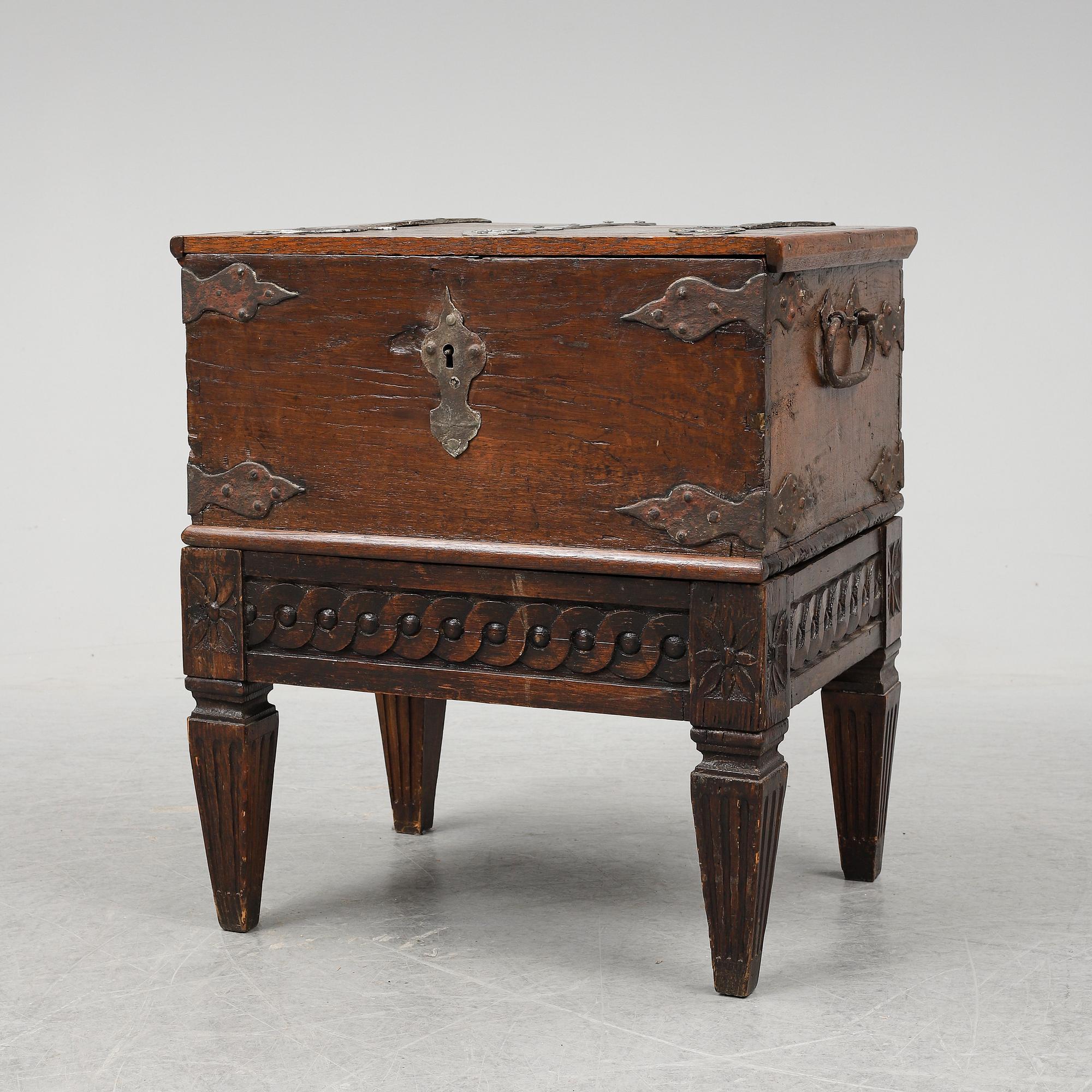A chest and stand, 19th-20th century.