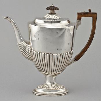 KAFFEKANNA, silver, Birmingham, England, 1900-tal. Vikt 640 g.