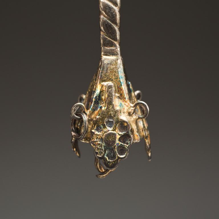 BRÄNNVINSSKED,  Peter Björkman, Karlskrona, (1718-1753). Vikt ca 30g.