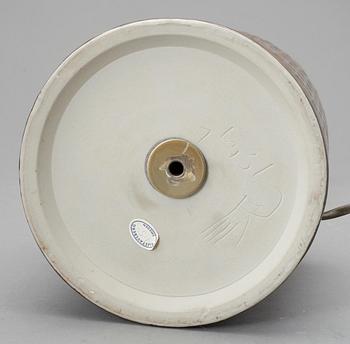 BORDSLAMPA, stengods, Stig Lindberg, Gustavsbergs studio, 1900-talets andra hälft.