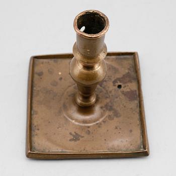 LJUSSTAKE, brons, 1600-tal.
