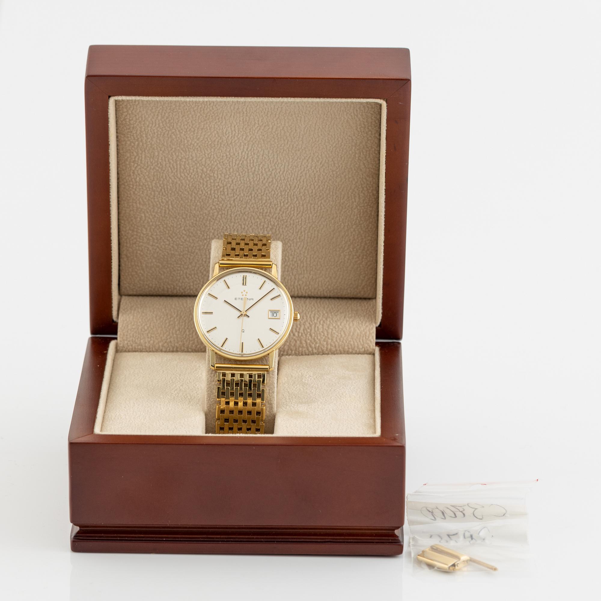 Eterna, Q, wristwatch, 33,5 mm.