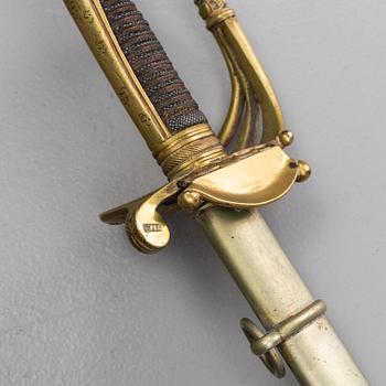 SABEL, m/1851, spansk, för infanteriet, daterad 1870.