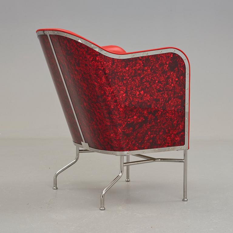 Mats Theselius, a "Star" easy chair for Källemo, Sweden 2009.