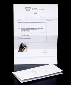 SORMUS, vanhahiotut timantit, hopeaa.