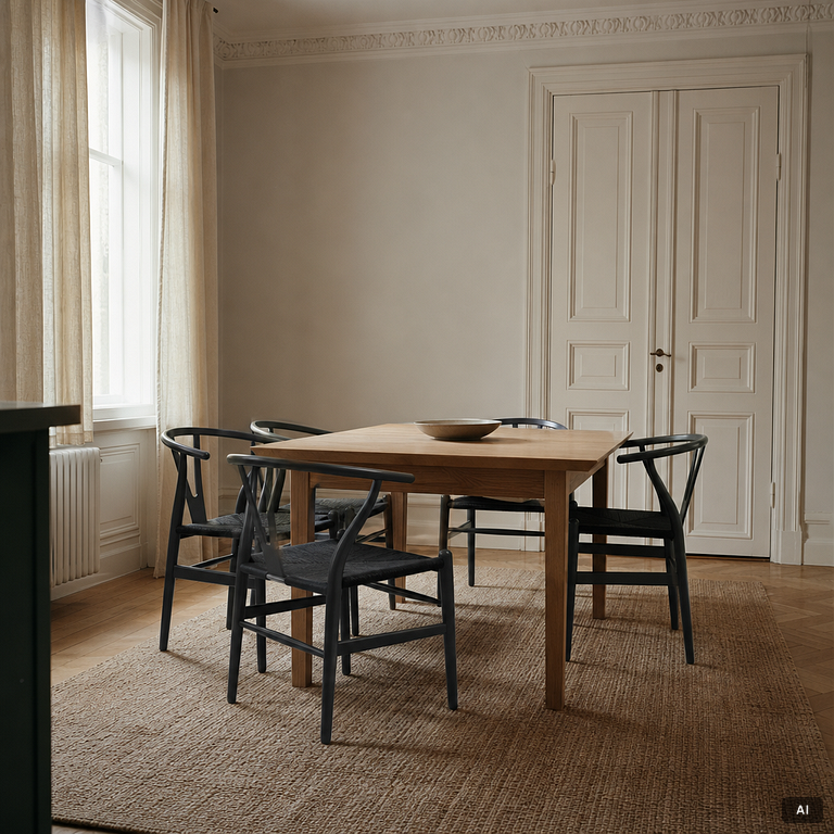 Hans J. Wegner, Chairs, 4, model CH 24 “Y Chair”, Carl Hansen & Søn, Denmark.