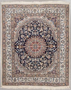 MATTA, old, Nain, part silk, ca 236 x 193 cm.