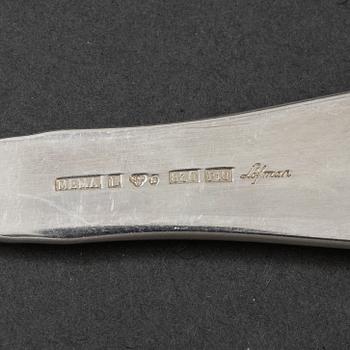 61 pieces of silver cutlery, late 20th century .