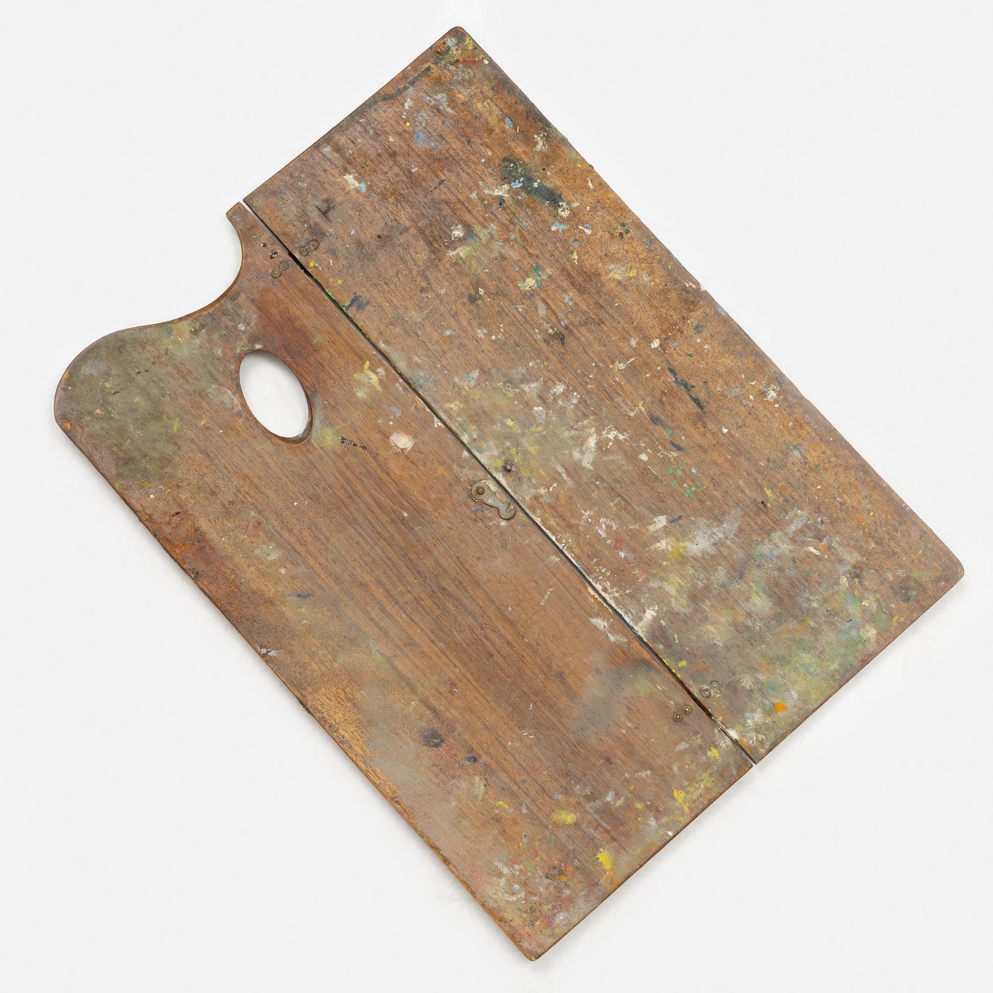 Birger Simonssons friluftsstaffli, paletter & målarlådor.