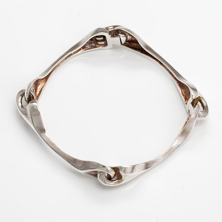Björn Weckström, Armband "Armilla", sterlingsilver. Lapponia 1977.