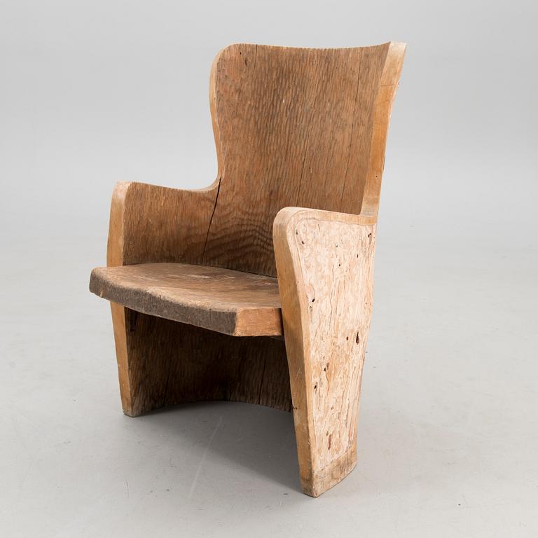 An early 20th century armchair so called field chair.