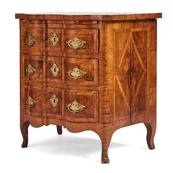 5. A Swedish late Baroque 18th century commode attributed to  J. H. Fürloh, master 1724.