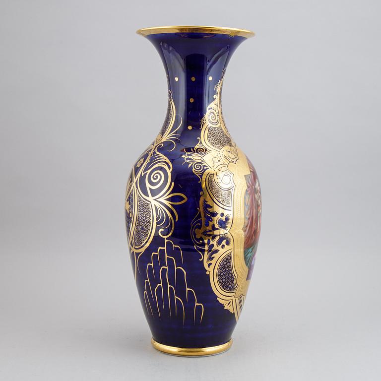 A late 19th century porcelain vase.