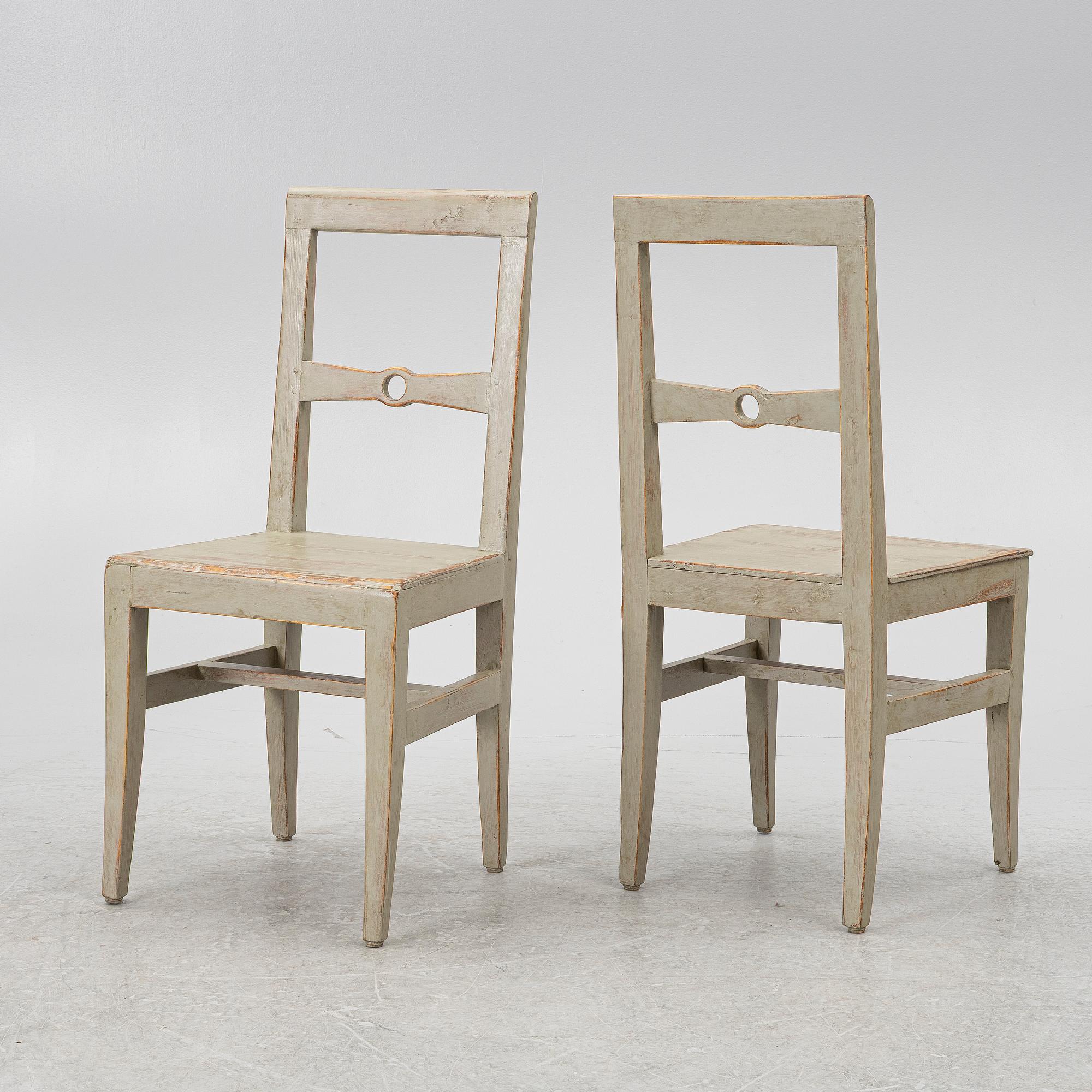Chairs, 6 pcs, early 20th century.