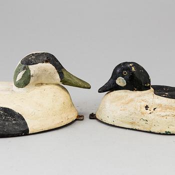 Two wood duck decoys early 20th century.