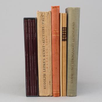 BÖCKER/KATALOGER, 6 vol. Samlingar.