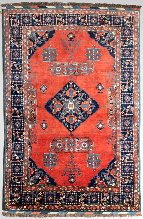 Rug, oriental, probably Afghanistan, approx. 296 x 207 cm.