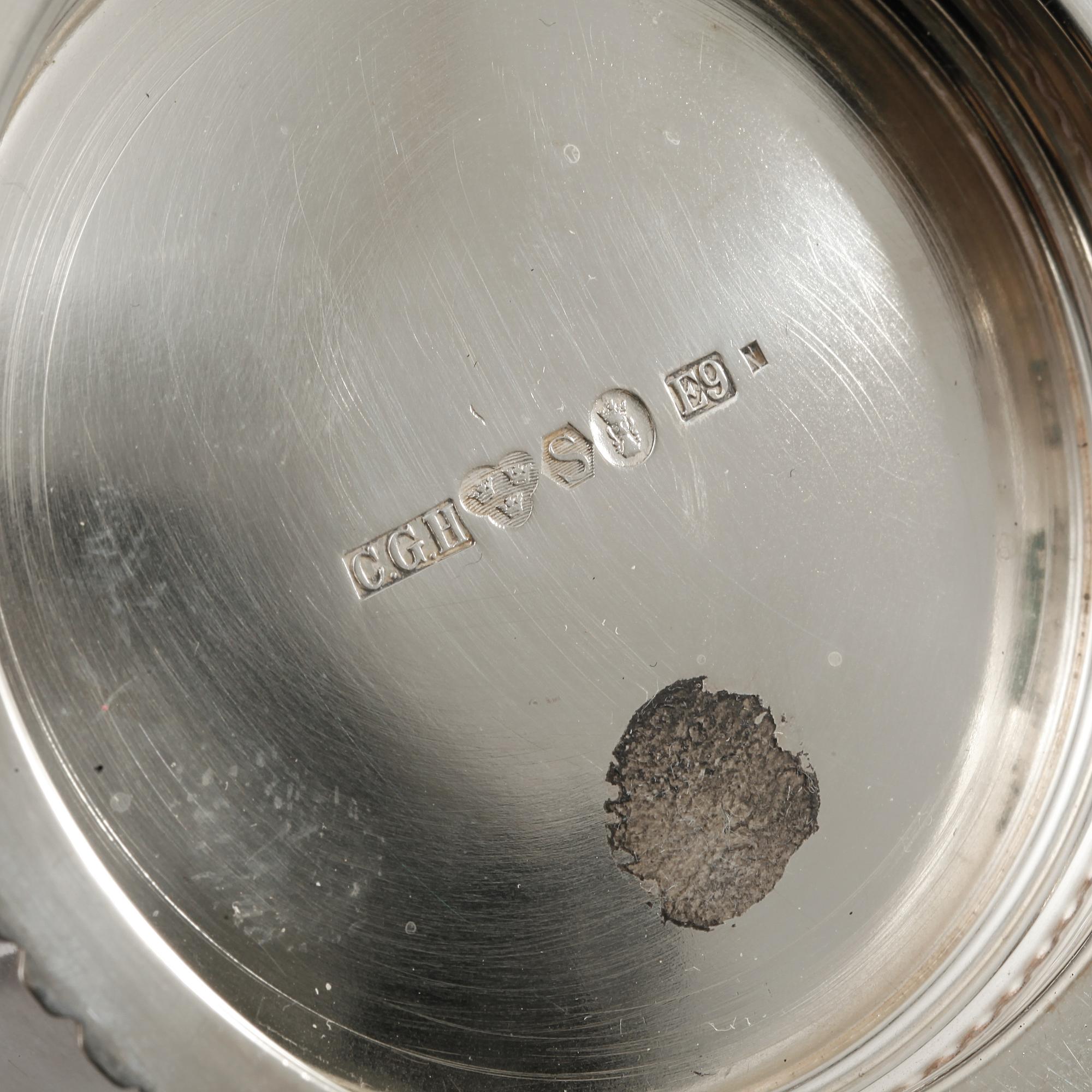 BÄGARE, silver, C.G Hallberg, Stockholm, 1955, vikt 419 gram.
