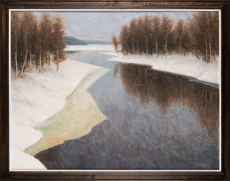 Matti Mikkola, oil on canvas, signed and dated 1979.
