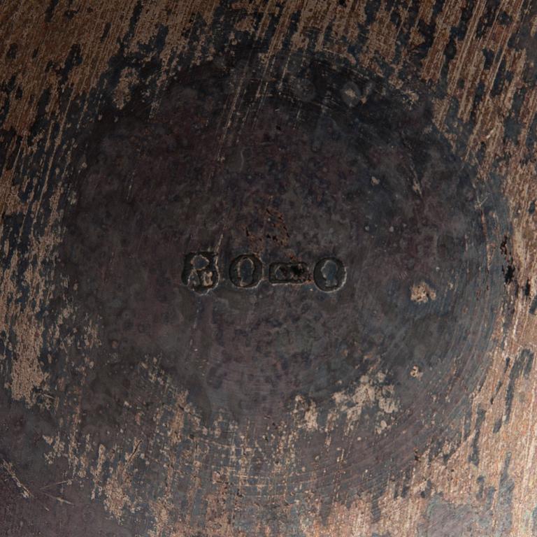 SAMOVAARI, hopeoitu, helmiäistä, leimattu AK. Aleksander Katch (Александр Качъ) Pietari, vuosisadanvaihde 1800/1900.