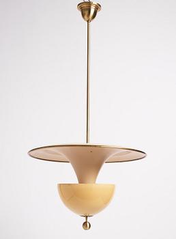 Bertil Brisborg, & Olle Elmgren, a pair of ceiling lamps, Nordiska Kompaniet, 1940s.