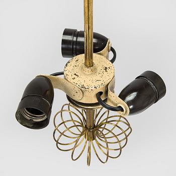 Paavo Tynell, a mid-20th century ceiling light for Taito, Finland.