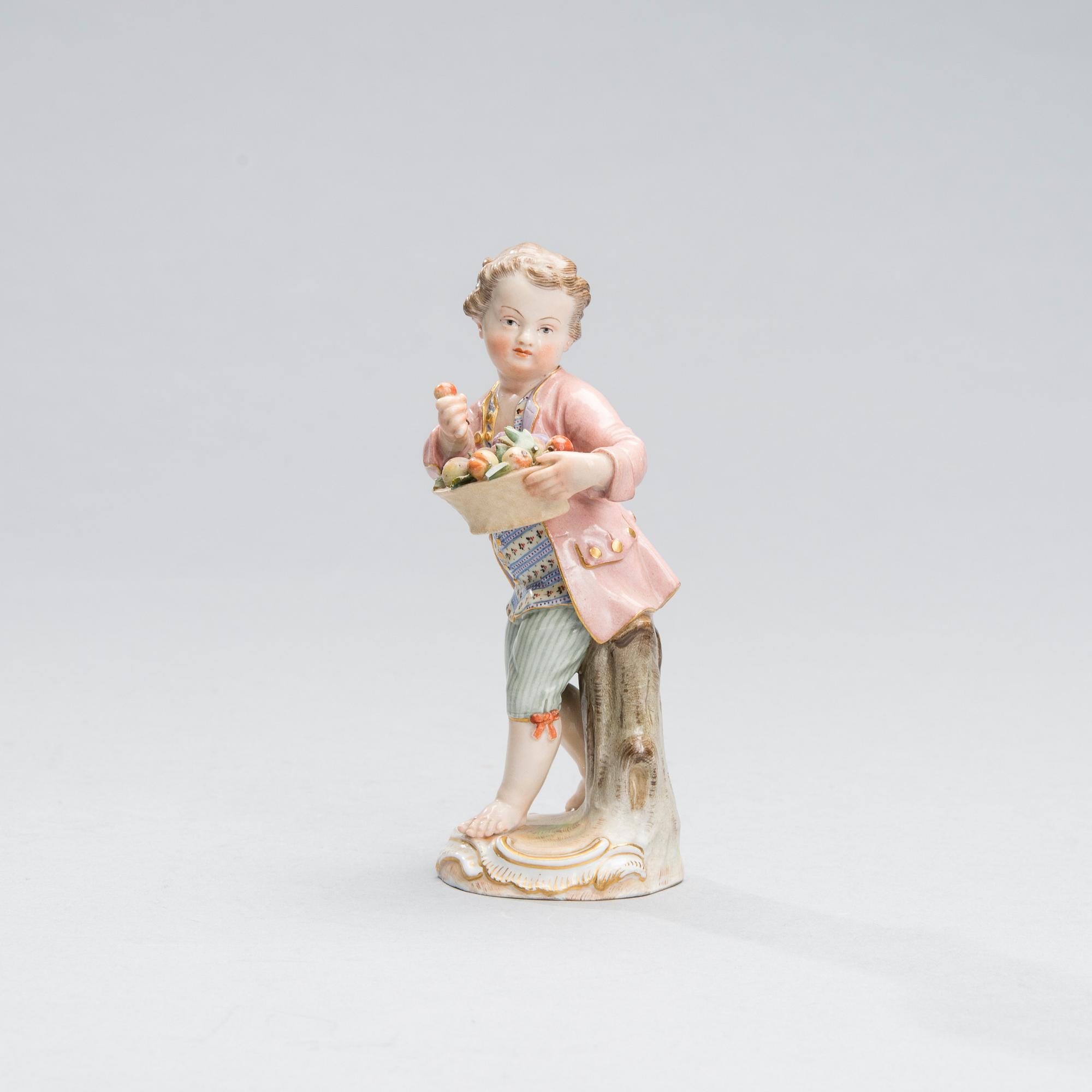 FIGURIN, porslin, Meissen, 1800-tal.
