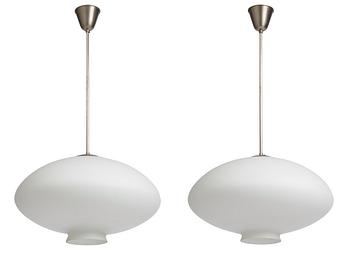 228. Bertil Brisborg, a pair of ceiling lamps, Nordiska Kompaniet 1940s.