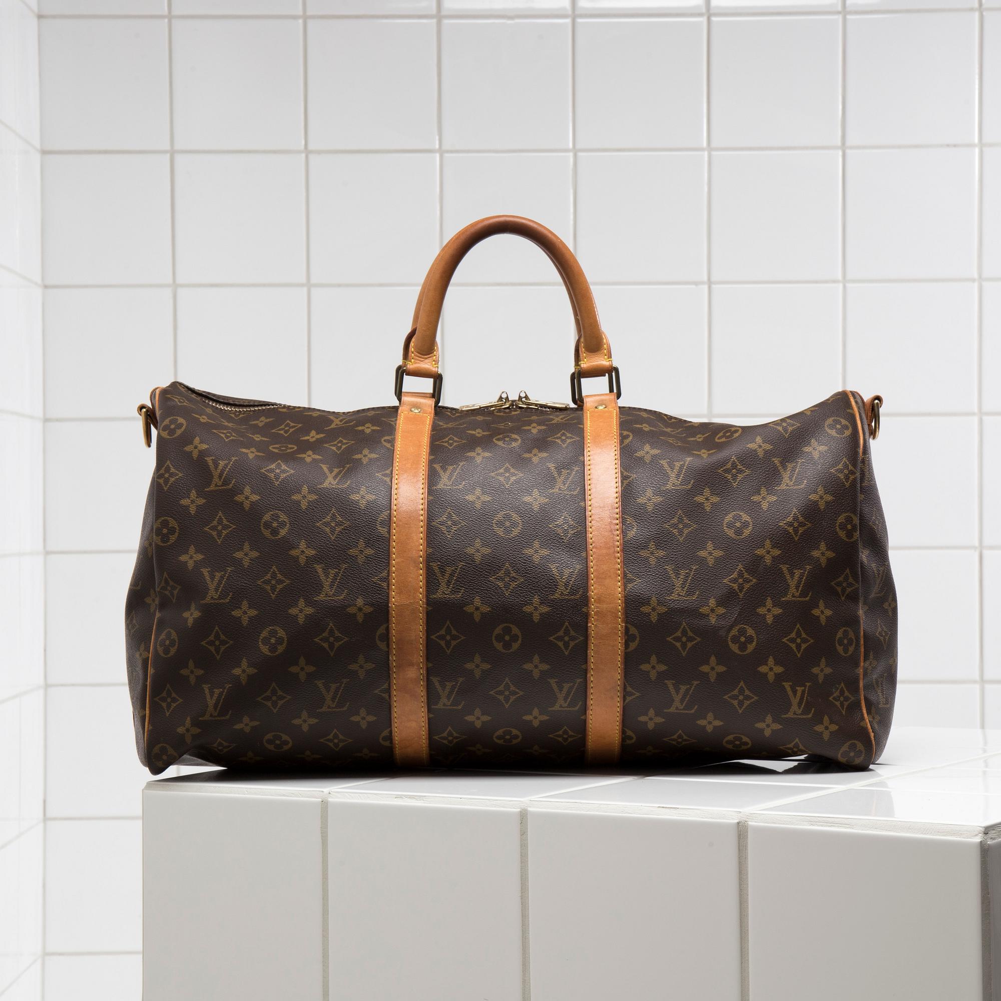 VÄSKA / WEEKENDBAG, "Keepall 50 Bandoulière ", Louis Vuitton.