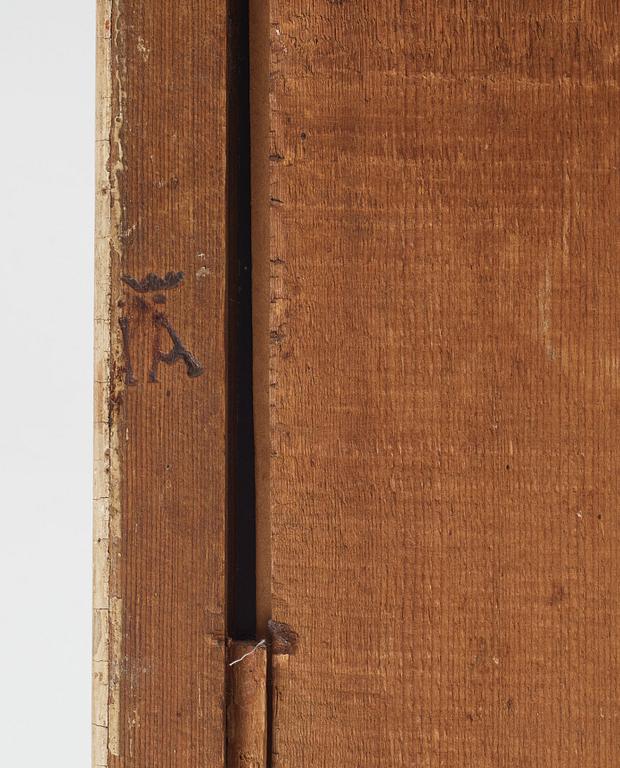 SPEGELLAMPETTER,  ett par, för ett ljus, av Johan Åkerblad (mästare i Stockholm 1758-1799), gustavianska.