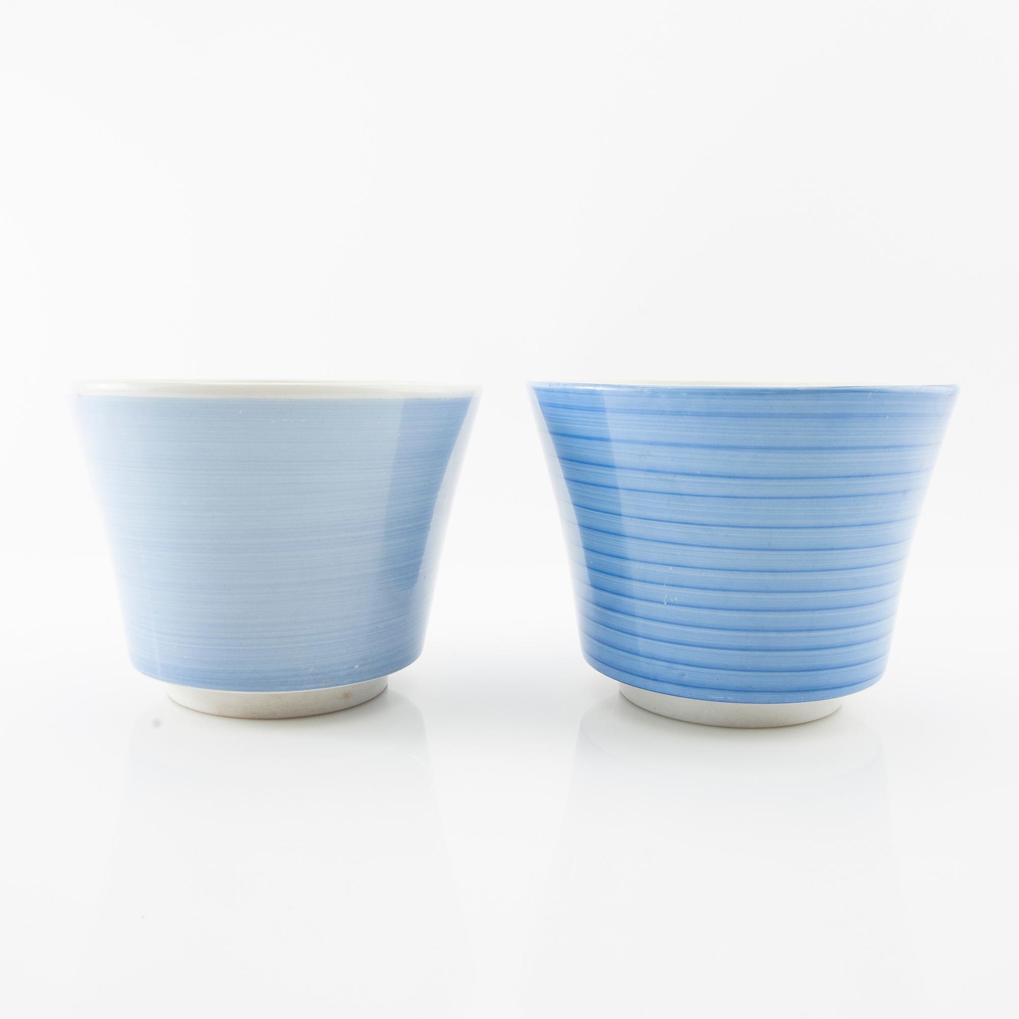 Stig Lindberg, ytterfoder 12 st "Colores" Gustavsberg flintgods.