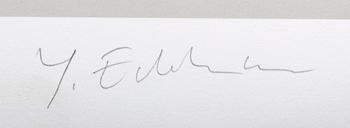 Yrjö Edelmann, a signed and numbered color lithograph.