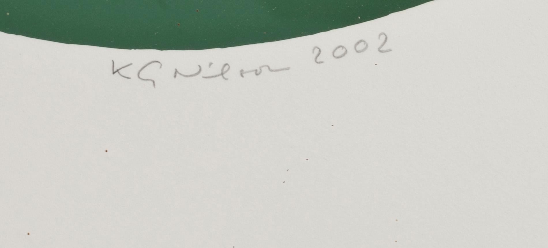KG NILSSON, färgserigrafi, signerad och daterad 2002, numrerad 116/250.
